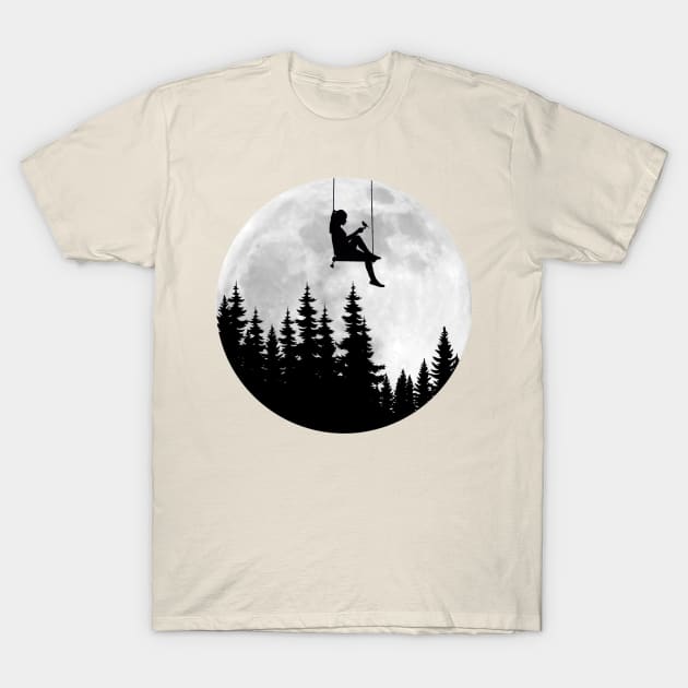 Girl under the moon T-Shirt by Boss creative